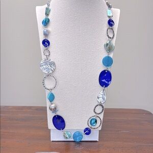 Ruby Rd • Blue and Silver Necklace